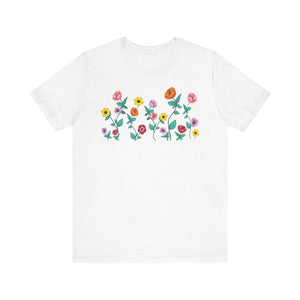 Surprise Song Florals Unisex Jersey Short Sleeve Tee