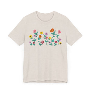 Surprise Song Florals Unisex Jersey Short Sleeve Tee