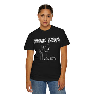 Metal Champagne Problems Unisex Garment-Dyed T-shirt