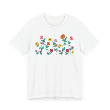 Load image into Gallery viewer, Surprise Song Florals Unisex Jersey Short Sleeve Tee