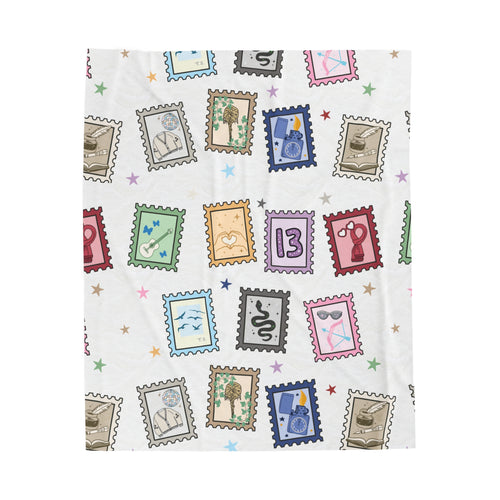 Eras Stamp Velveteen Plush Blanket