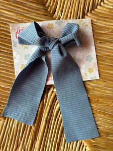 Cornflower Blue Bow Clip